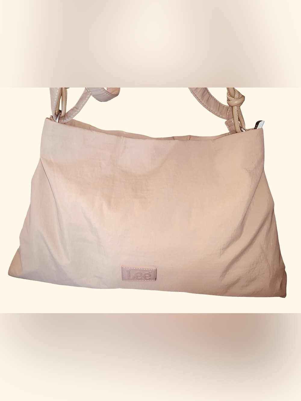 Lee By Montana West Khaki Nylon Hobo Shoulder Crossbody Bag